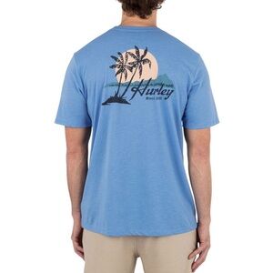 Hurley Men's Paradise Short Sleeve T-Shirt - Aquifer Heather